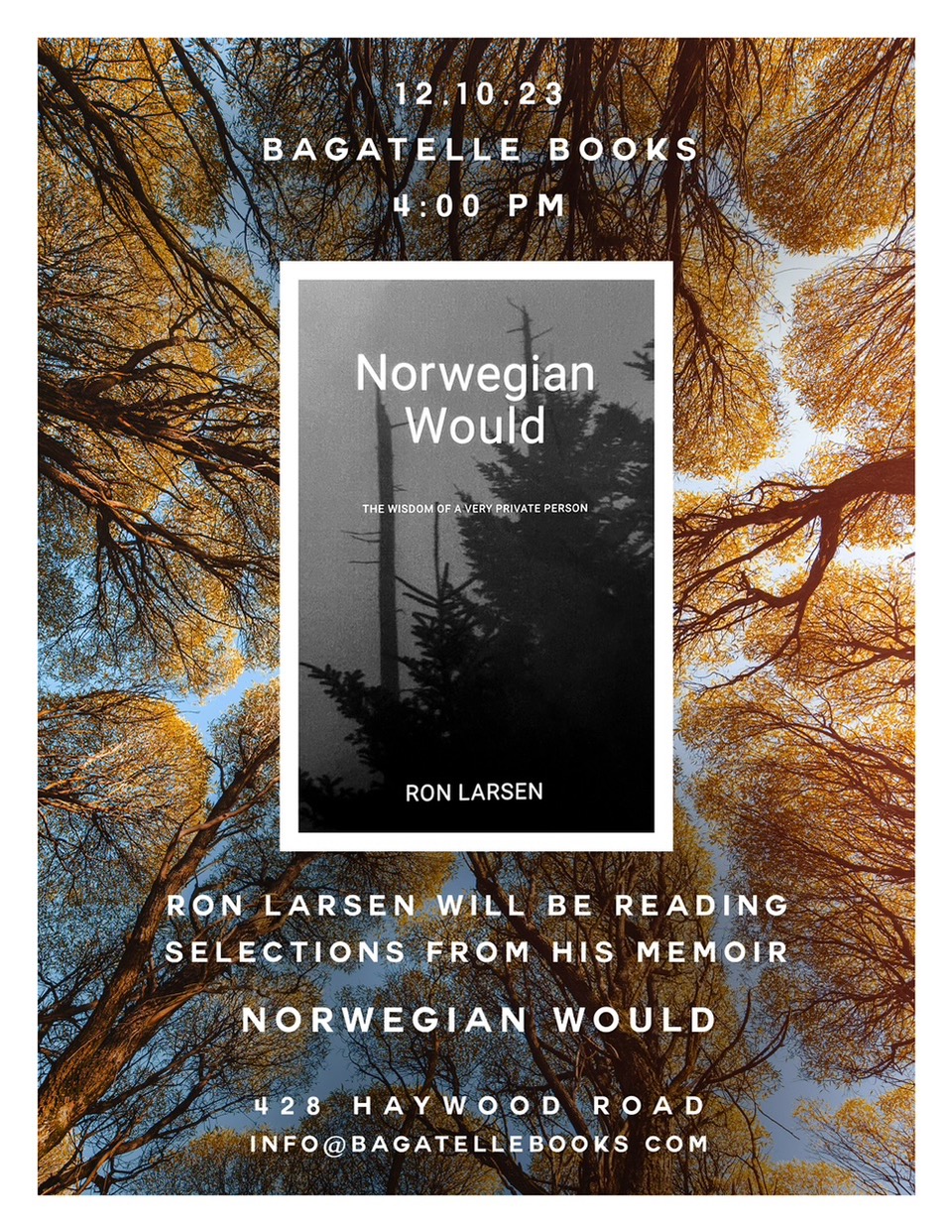 Book Release with Ron Larsen 