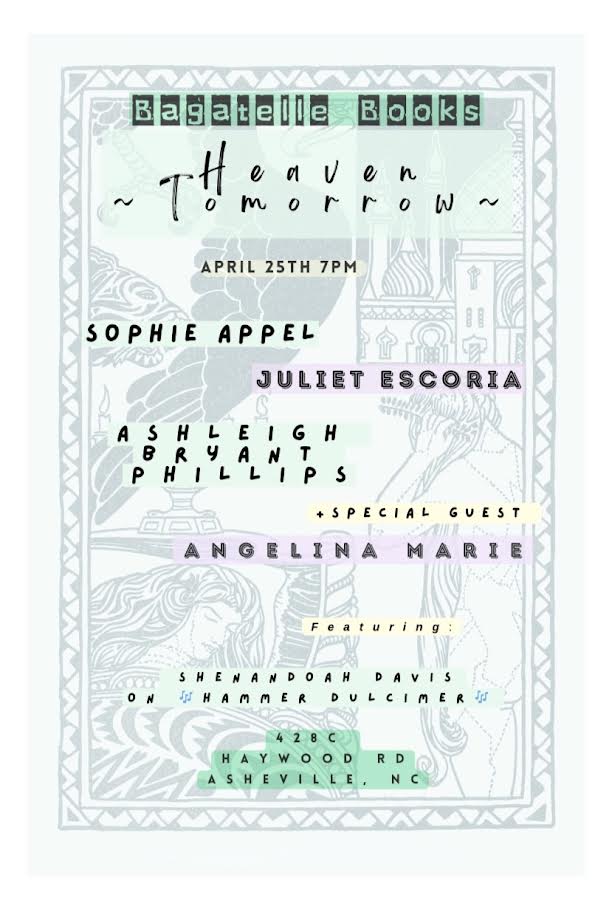 Heaven Tomorrow poetry reading 