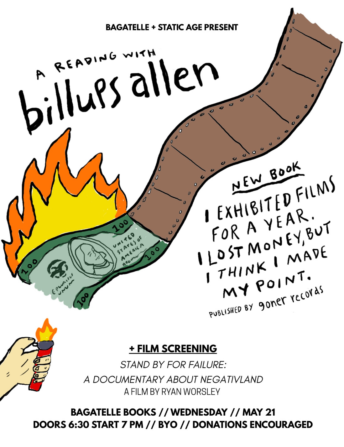 A Reading & Film Screening with Billups Allen